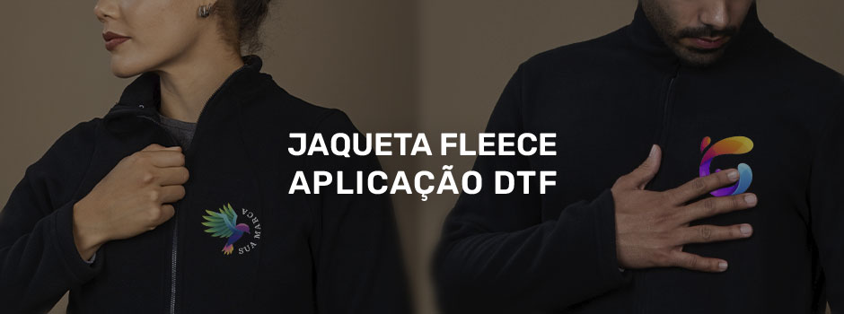 DTF na Jaqueta Fleece